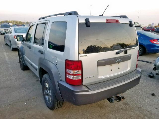 1J4PN3GKXAW148366 - 2010 JEEP LIBERTY RE SILVER photo 3