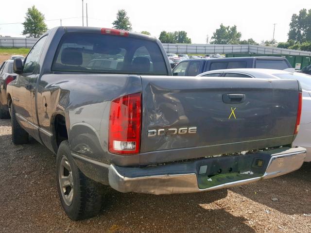 1D7HA16N73J513386 - 2003 DODGE RAM 1500 S GRAY photo 3