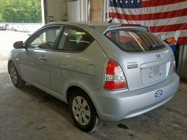 KMHCM3AC4AU152378 - 2010 HYUNDAI ACCENT BLU SILVER photo 3