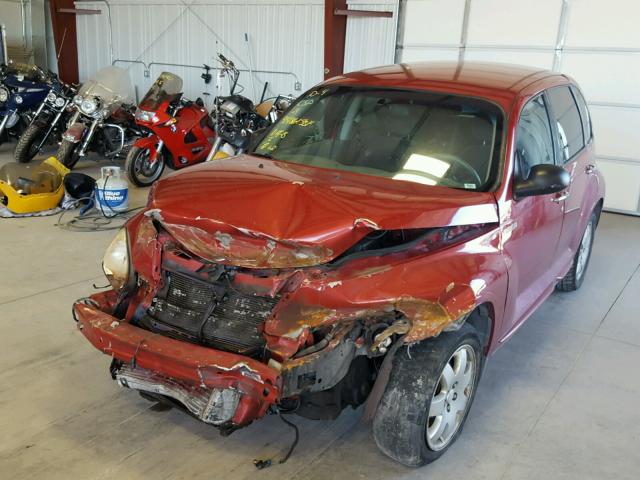 3C4FY58814T209265 - 2004 CHRYSLER PT CRUISER RED photo 2