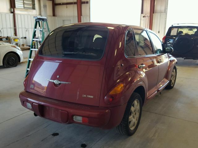 3C4FY58814T209265 - 2004 CHRYSLER PT CRUISER RED photo 4