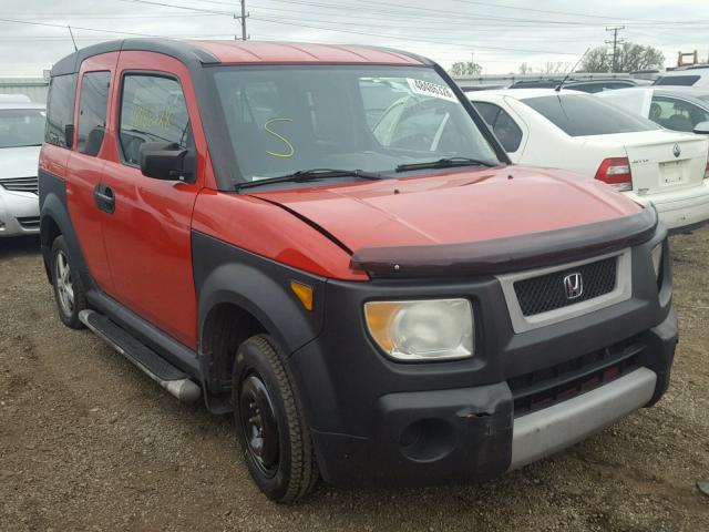 5J6YH28615L029376 - 2005 HONDA ELEMENT EX RED photo 1