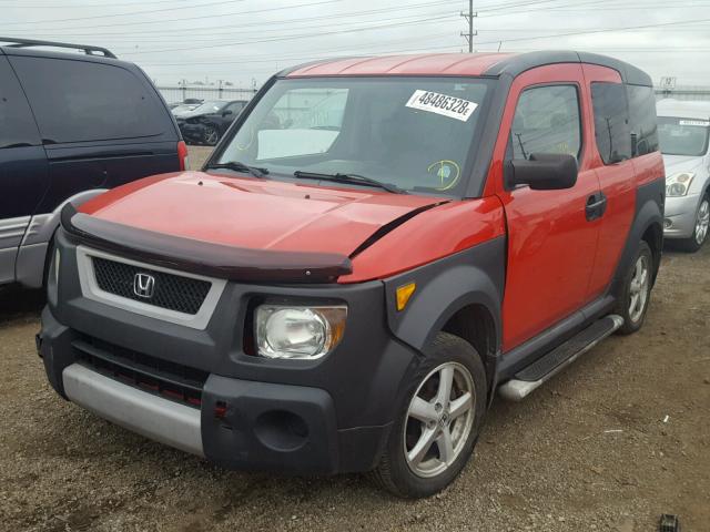 5J6YH28615L029376 - 2005 HONDA ELEMENT EX RED photo 2