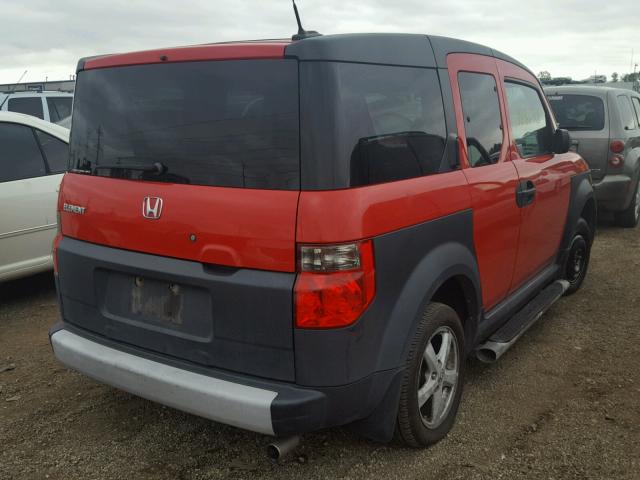 5J6YH28615L029376 - 2005 HONDA ELEMENT EX RED photo 4