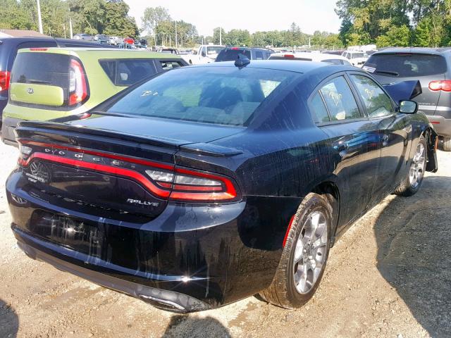 2C3CDXJG3GH130225 - 2016 DODGE CHARGER SX BLACK photo 4