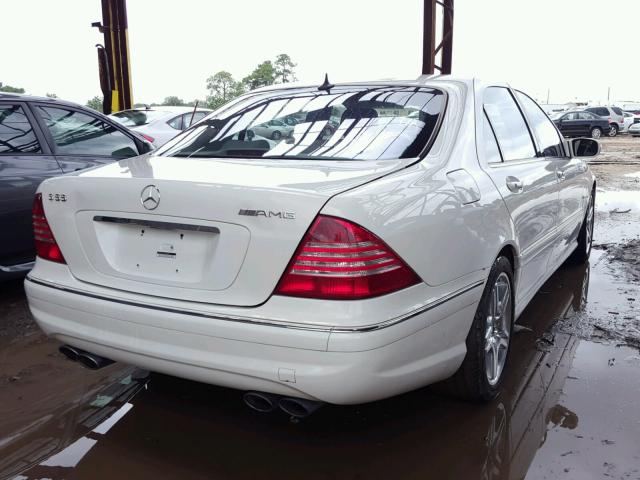 WDBNG74J73A365060 - 2003 MERCEDES-BENZ S 55 AMG WHITE photo 4