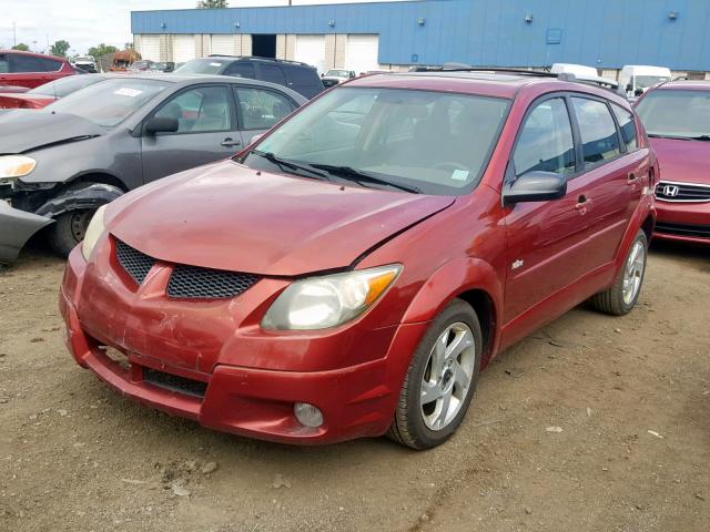 5Y2SM62873Z472005 - 2003 PONTIAC VIBE MAROON photo 2