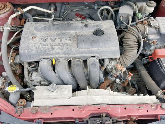 5Y2SM62873Z472005 - 2003 PONTIAC VIBE MAROON photo 7