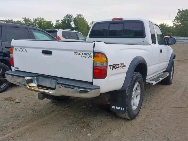 5TEWN72N42Z113191 - 2002 TOYOTA TACOMA 4X4 WHITE photo 4