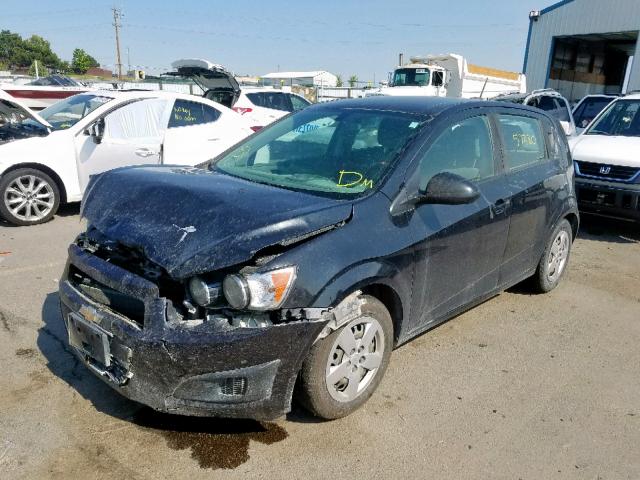 1G1JA6SGXF4101099 - 2015 CHEVROLET SONIC LS BLACK photo 2