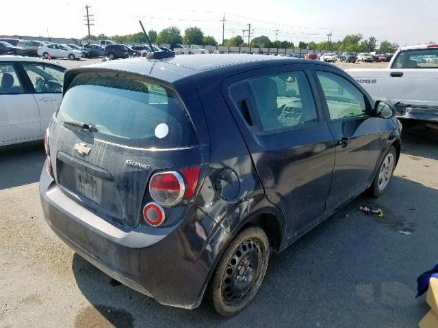 1G1JA6SGXF4101099 - 2015 CHEVROLET SONIC LS BLACK photo 4