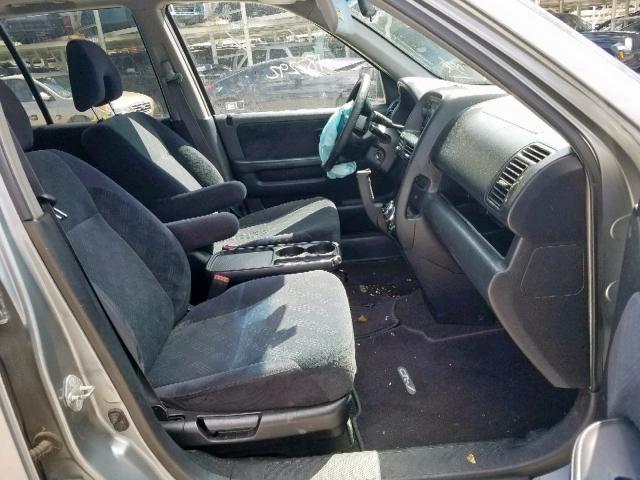 SHSRD78845U340011 - 2005 HONDA CR-V EX GRAY photo 5