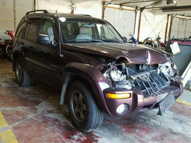 1J4GL58K54W207022 - 2004 JEEP LIBERTY LI BURGUNDY photo 1