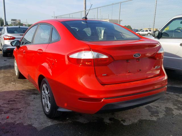 3FADP4BJ0FM190176 - 2015 FORD FIESTA SE RED photo 3