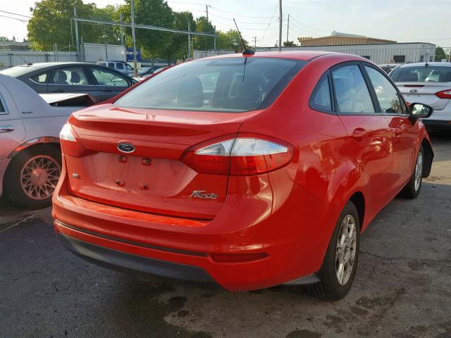 3FADP4BJ0FM190176 - 2015 FORD FIESTA SE RED photo 4