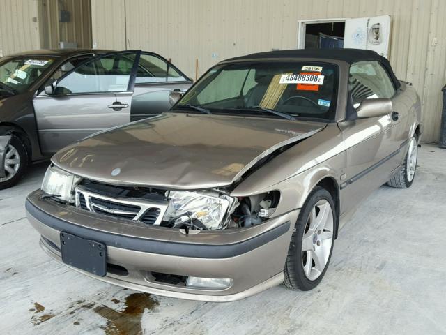 YS3DF78K827001513 - 2002 SAAB 9-3 SE TAN photo 2