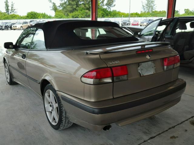 YS3DF78K827001513 - 2002 SAAB 9-3 SE TAN photo 3