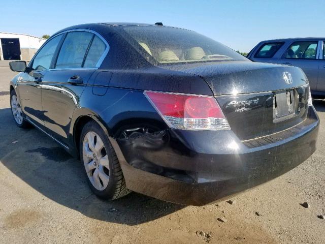 1HGCP2F8XAA052329 - 2010 HONDA ACCORD EXL BLACK photo 3