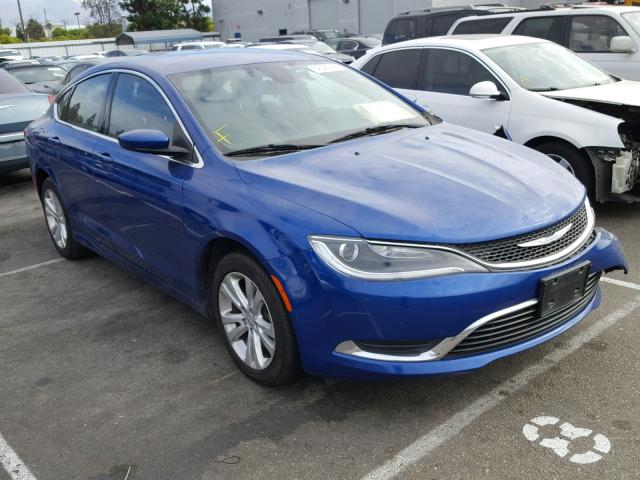 1C3CCCAB0FN697661 - 2015 CHRYSLER 200 LIMITE BLUE photo 1