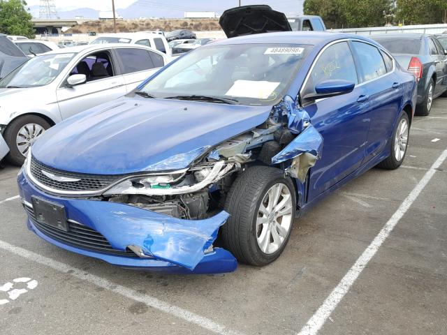 1C3CCCAB0FN697661 - 2015 CHRYSLER 200 LIMITE BLUE photo 2