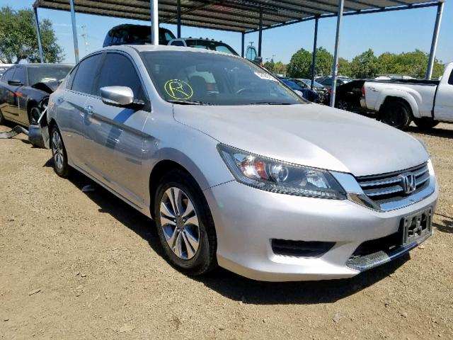 1HGCR2F37EA199549 - 2014 HONDA ACCORD LX SILVER photo 1