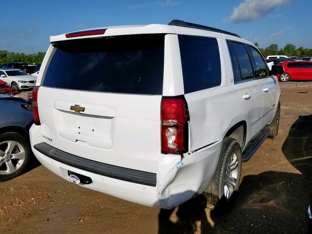 1GNSKBKC5HR135236 - 2017 CHEVROLET TAHOE K150 WHITE photo 4