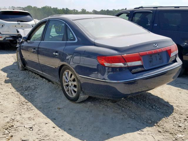 KMHFC46F56A041811 - 2006 HYUNDAI AZERA SE BLUE photo 3