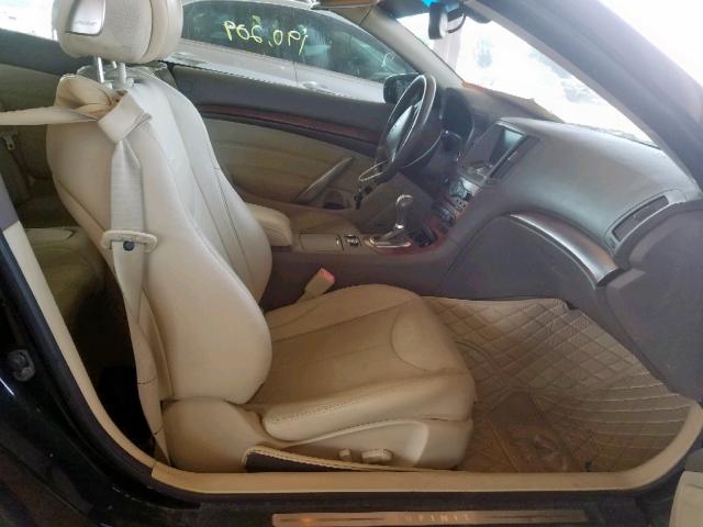 JNKCV66E79M723000 - 2009 INFINITI G37 BASE BLACK photo 5