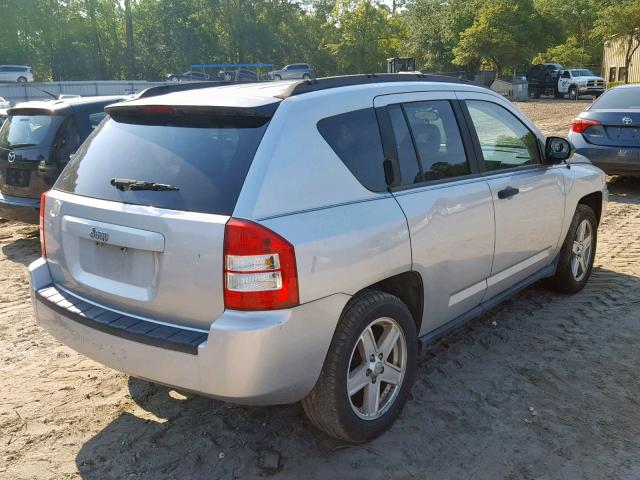 1J8FT47W97D190024 - 2007 JEEP COMPASS SILVER photo 4