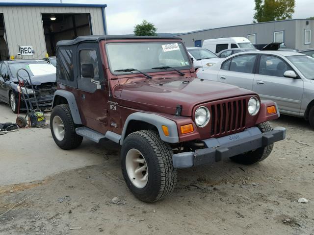 1J4FA39S52P738782 - 2002 JEEP WRANGLER / MAROON photo 1