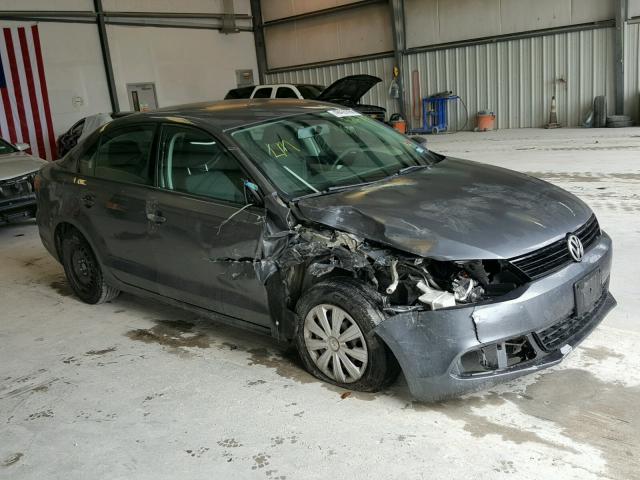 3VW2K7AJ7BM362259 - 2011 VOLKSWAGEN JETTA BASE Մոխրագույն լուսանկար 1