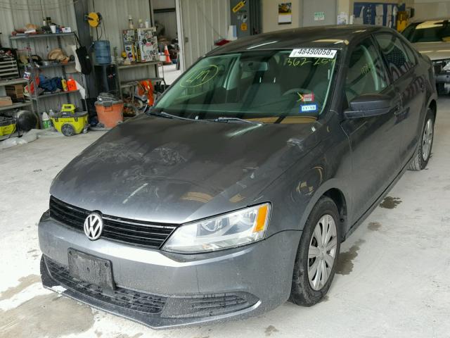 3VW2K7AJ7BM362259 - 2011 VOLKSWAGEN JETTA BASE Մոխրագույն լուսանկար 2