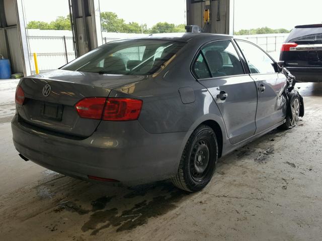 3VW2K7AJ7BM362259 - 2011 VOLKSWAGEN JETTA BASE Մոխրագույն լուսանկար 4