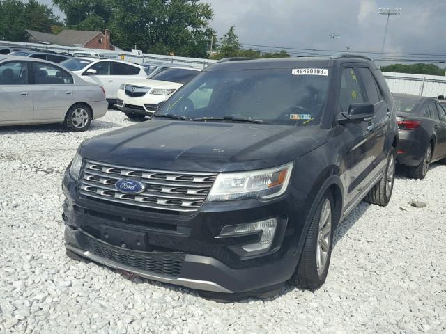 1FM5K8F8XGGC06807 - 2016 FORD EXPLORER L BLACK photo 2