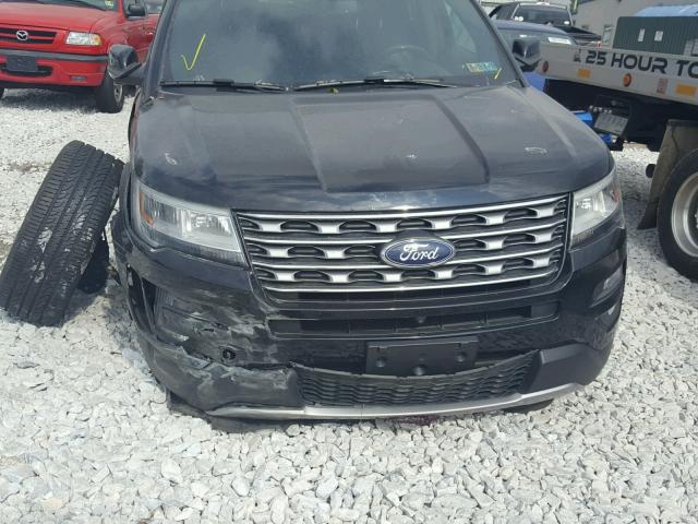 1FM5K8F8XGGC06807 - 2016 FORD EXPLORER L BLACK photo 9