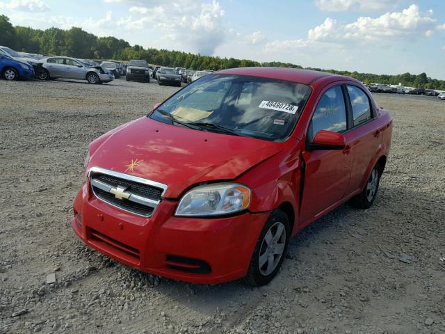 KL1TD5DEXBB146876 - 2011 CHEVROLET AVEO LS RED photo 2