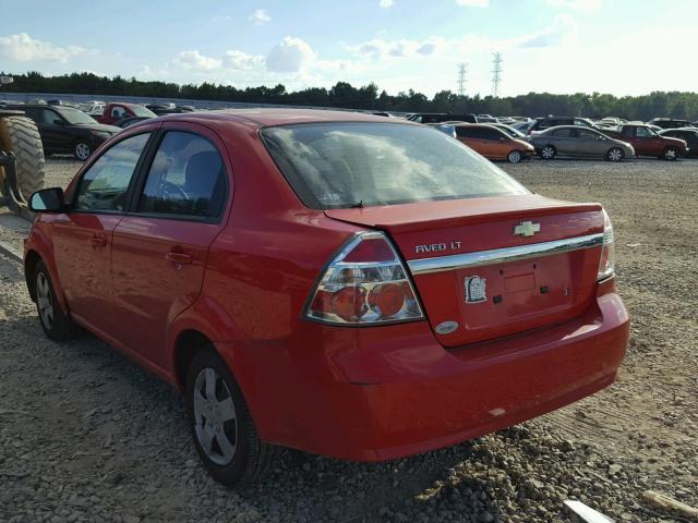 KL1TD5DEXBB146876 - 2011 CHEVROLET AVEO LS RED photo 3