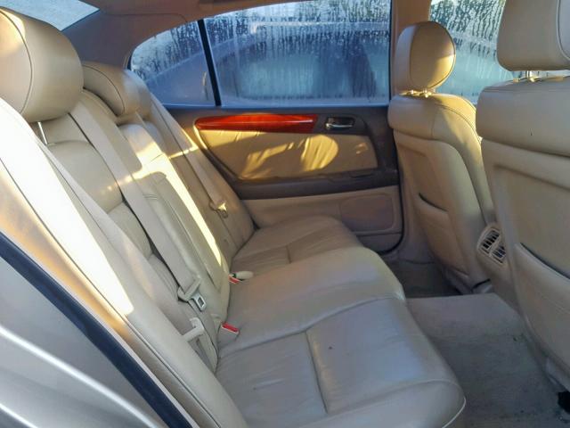 JT8BD69S920163784 - 2002 LEXUS GS 300 GOLD photo 6