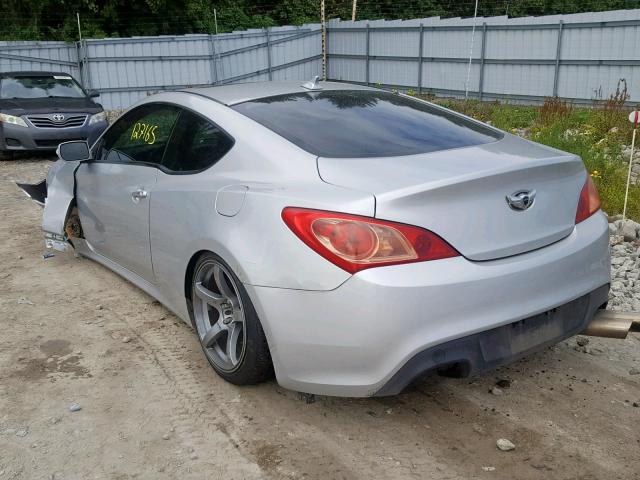 KMHHU6KHXAU006407 - 2010 HYUNDAI GENESIS CO SILVER photo 3