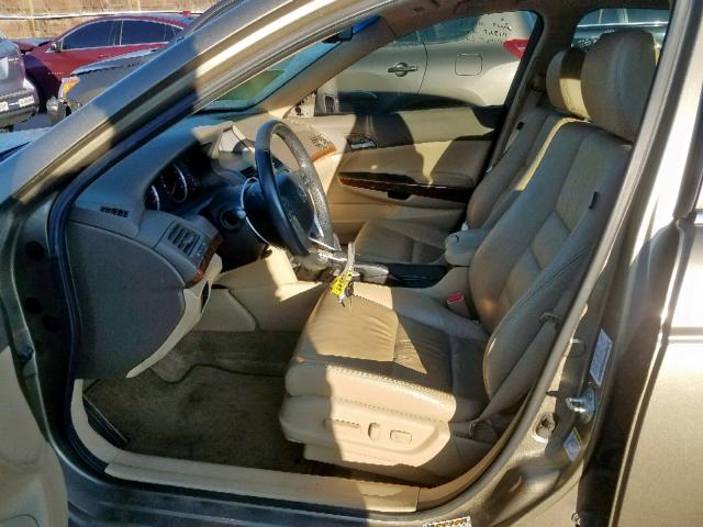 1HGCP2F82AA004601 - 2010 HONDA ACCORD EXL GOLD photo 5