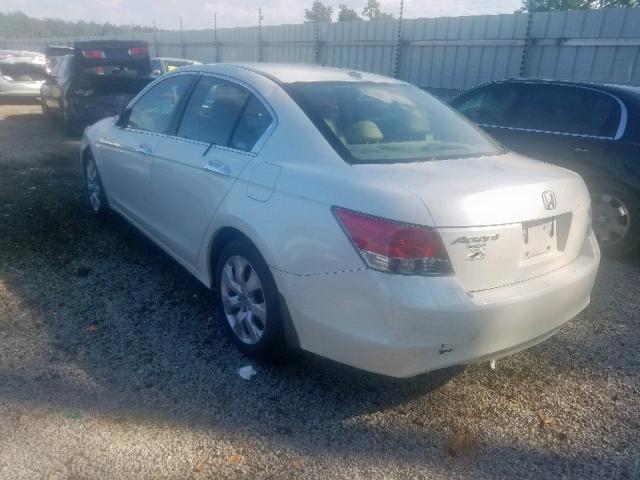 1HGCP368X8A023235 - 2008 HONDA ACCORD EXL CREAM photo 3