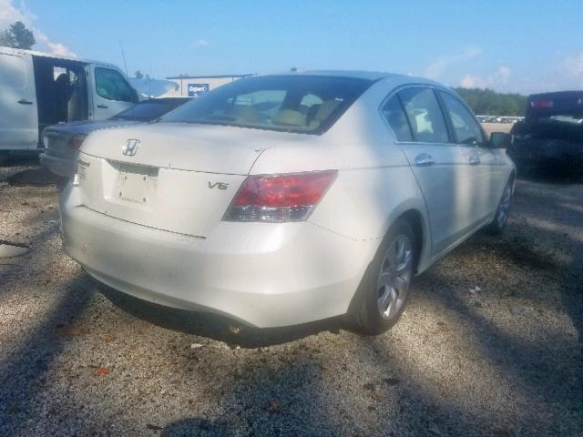 1HGCP368X8A023235 - 2008 HONDA ACCORD EXL CREAM photo 4