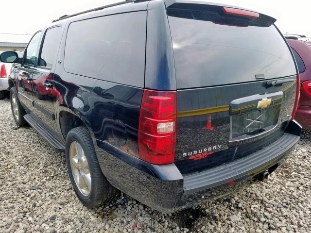 1GNFK16347J230938 - 2007 CHEVROLET SUBURBAN K BLACK photo 3