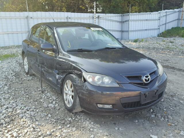 JM1BK343X71617774 - 2007 MAZDA 3 HATCHBAC BLACK photo 1