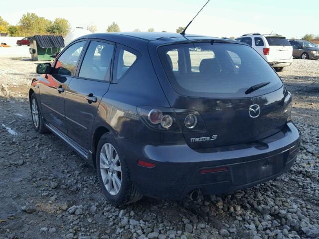 JM1BK343X71617774 - 2007 MAZDA 3 HATCHBAC BLACK photo 3