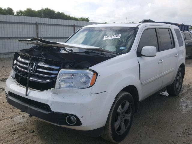 5FNYF3H76DB025741 - 2013 HONDA PILOT EXLN WHITE photo 2