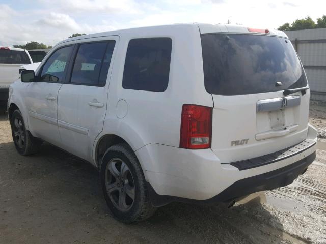 5FNYF3H76DB025741 - 2013 HONDA PILOT EXLN WHITE photo 3