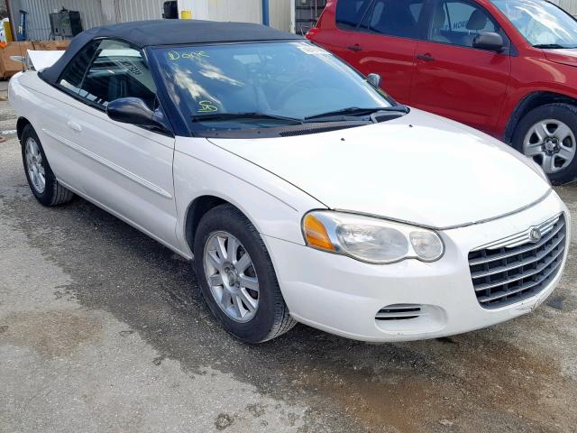 1C3EL75R64N267881 - 2004 CHRYSLER SEBRING GT WHITE photo 1