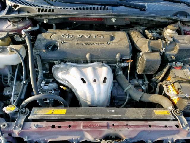 JTKDE3B75A0313120 - 2010 TOYOTA SCION TC ბურგუნდია ფოტო 7