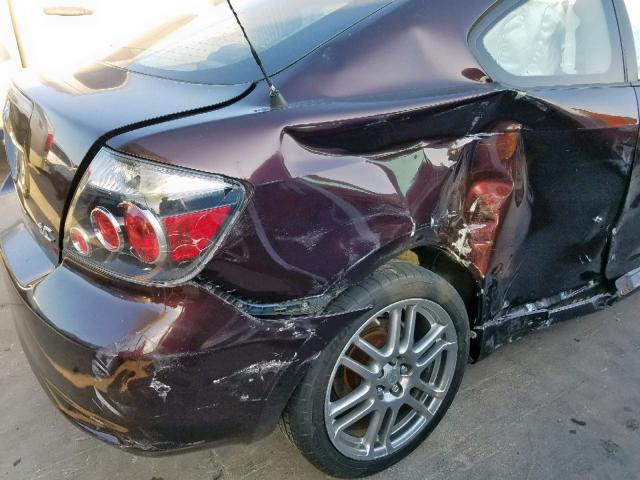 JTKDE3B75A0313120 - 2010 TOYOTA SCION TC ბურგუნდია ფოტო 9